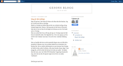 Desktop Screenshot of gesonsblogg.blogspot.com