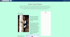 Desktop Screenshot of knitmatters.blogspot.com
