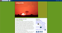 Desktop Screenshot of livinginzim.blogspot.com