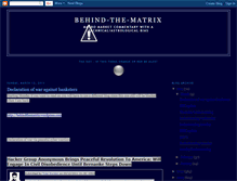 Tablet Screenshot of behind-the-matrix.blogspot.com