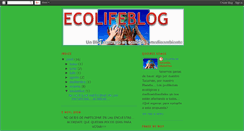 Desktop Screenshot of ecolifeblog.blogspot.com