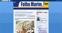 Desktop Screenshot of folhamarim.blogspot.com