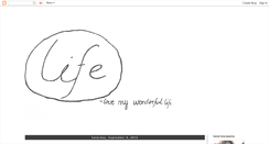 Desktop Screenshot of lovemywonderfullife.blogspot.com