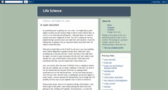 Desktop Screenshot of lifescienceblog.blogspot.com
