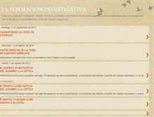 Tablet Screenshot of laformacioninvestigativa.blogspot.com