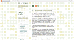 Desktop Screenshot of coolairheights.blogspot.com