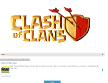 Tablet Screenshot of clash-of-clans-hacked.blogspot.com