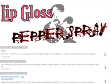 Tablet Screenshot of glossandspray.blogspot.com