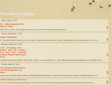 Tablet Screenshot of latestplacementupdates.blogspot.com