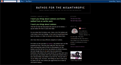 Desktop Screenshot of bathosforthemisanthropic.blogspot.com