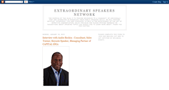 Desktop Screenshot of extraordinaryspeakersnetwork.blogspot.com