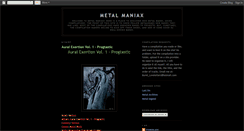 Desktop Screenshot of metal-maniax.blogspot.com
