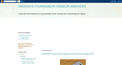 Desktop Screenshot of grossistes-fournisseur.blogspot.com