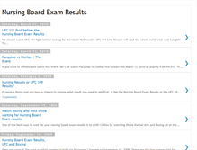 Tablet Screenshot of nursingexamresults.blogspot.com