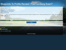 Tablet Screenshot of blueprintstoprofitsreview-scam-bonus.blogspot.com