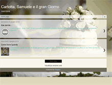 Tablet Screenshot of carlottaesamuele.blogspot.com