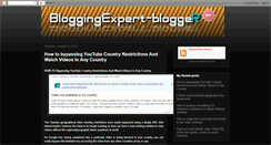 Desktop Screenshot of bloggingexpert-blogger.blogspot.com