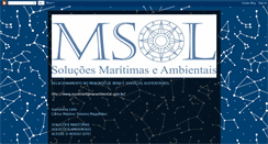 Desktop Screenshot of msolmaritimaeambiental.blogspot.com