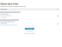 Tablet Screenshot of educaparacristo.blogspot.com