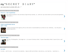 Tablet Screenshot of jessie-mysecretdiary.blogspot.com