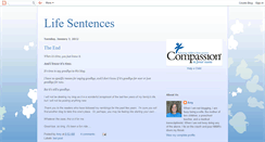 Desktop Screenshot of our-life-sentences.blogspot.com