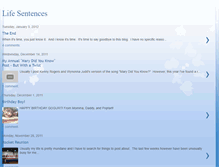 Tablet Screenshot of our-life-sentences.blogspot.com