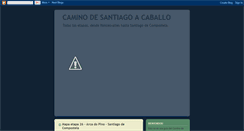 Desktop Screenshot of caminosantiagoacaballo.blogspot.com