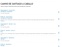 Tablet Screenshot of caminosantiagoacaballo.blogspot.com