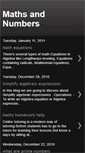 Mobile Screenshot of mathandnumbers1.blogspot.com