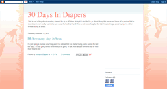 Desktop Screenshot of 30daysindiapers.blogspot.com