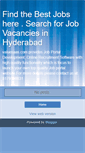 Mobile Screenshot of bestjobvacancie.blogspot.com