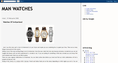 Desktop Screenshot of man-watches.blogspot.com