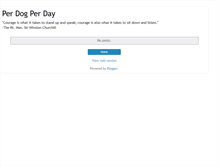 Tablet Screenshot of perdogperday.blogspot.com