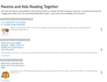 Tablet Screenshot of parentsandkidsreadingtogether.blogspot.com