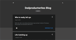 Desktop Screenshot of dedproductwrites.blogspot.com