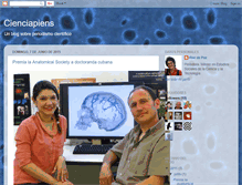 Tablet Screenshot of periodismocientificocuba.blogspot.com