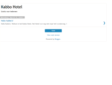 Tablet Screenshot of kabbohotel.blogspot.com