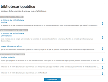 Tablet Screenshot of bibliotecariopublico.blogspot.com