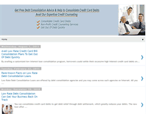 Tablet Screenshot of freedebtconsolidation-advice.blogspot.com