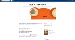 Desktop Screenshot of idleafternoon.blogspot.com