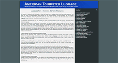 Desktop Screenshot of americantourister-luggage.blogspot.com