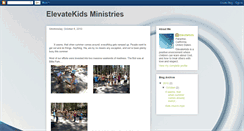 Desktop Screenshot of elevatekidsministries.blogspot.com