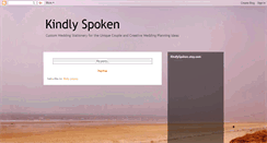 Desktop Screenshot of kindlyspoken.blogspot.com