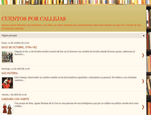 Tablet Screenshot of cuentosporcallejas.blogspot.com