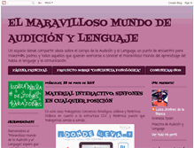 Tablet Screenshot of elmaravillosomundoaudicionylenguaje.blogspot.com