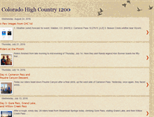 Tablet Screenshot of coloradohighcountry1200k.blogspot.com