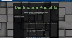 Desktop Screenshot of destinationpossible.blogspot.com