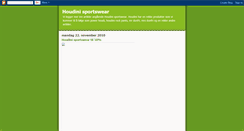 Desktop Screenshot of houdinisportswearnorge.blogspot.com