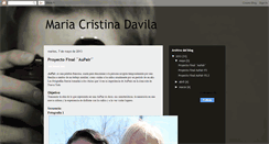 Desktop Screenshot of mariacristinadavila.blogspot.com