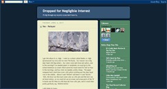 Desktop Screenshot of negligibleinterest.blogspot.com